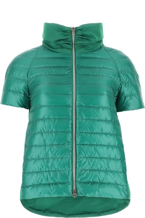 Herno Coats & Jackets for Women Herno Emerald Green Nylon And Taffeta Jacket