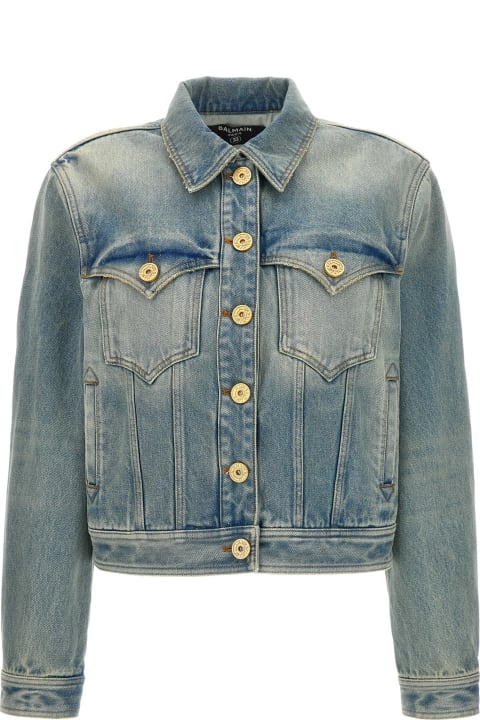 Balmain Coats & Jackets for Women Balmain Vintage Denim Jacket