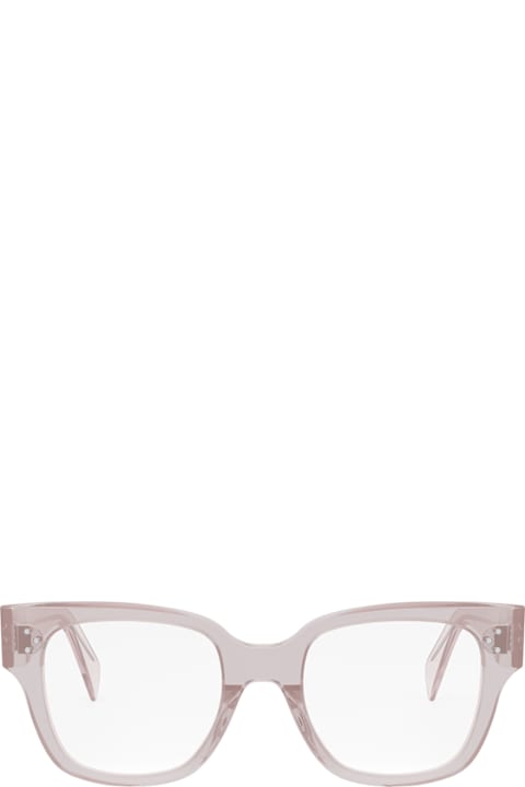 Eyewear for Women Celine Celine Cl50110u Celine 3 Dots Hd 072 Transparent Rose Glasses