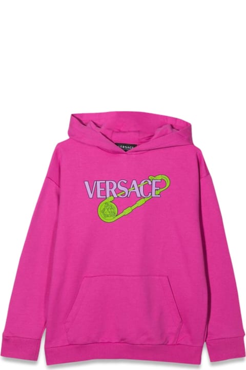 Topwear for Girls Versace Sweatshirt Over Logo Pins