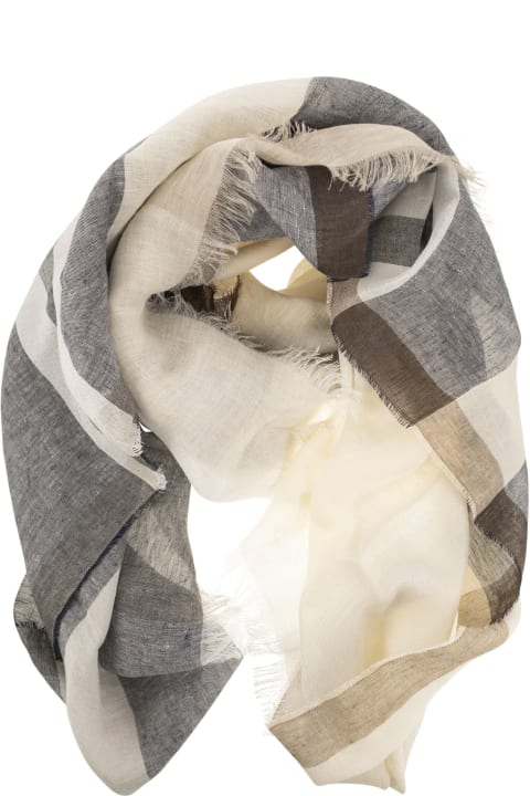 Peserico Scarves & Wraps for Women Peserico Linen, Viscose And Lurex Blend Bob Scarf