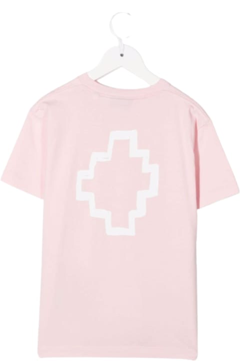 Marcelo Burlon Kids Girl's Pink Cotton T-shirt With Logo