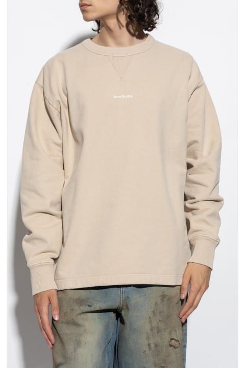 Trending Now for Men Acne Studios Logo Printed Crewneck Sweatshirt