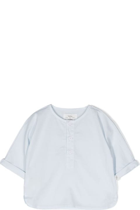 Shirts for Baby Boys Teddy & Minou Light Blue Shirt