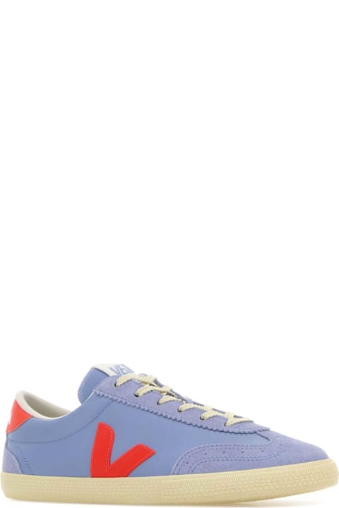 Veja Powder Blue Leather Volley O.t. Sneakers