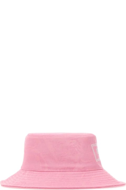 ウィメンズ Versaceの帽子 Versace Pink Cotton Bucket Hat