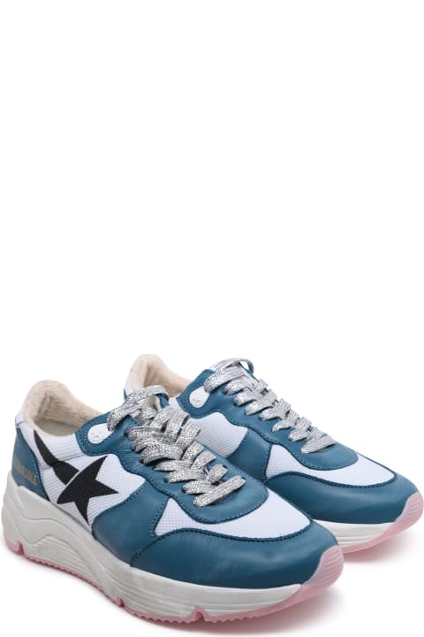 Golden Goose Shoes for Women Golden Goose Running Sole Two-color Leather Blend Sneakers