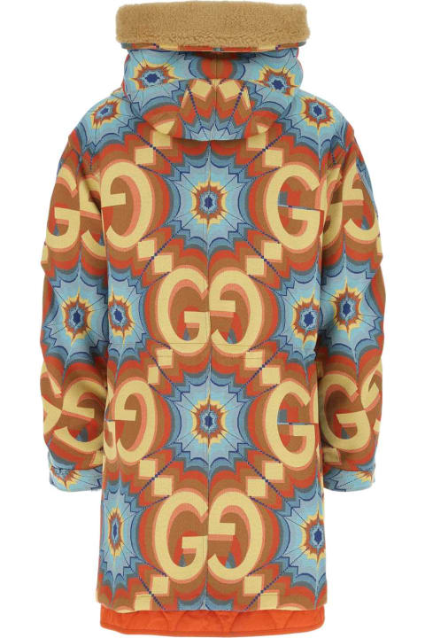 Sale for Men Gucci Embroidered Polyester Blend Parka