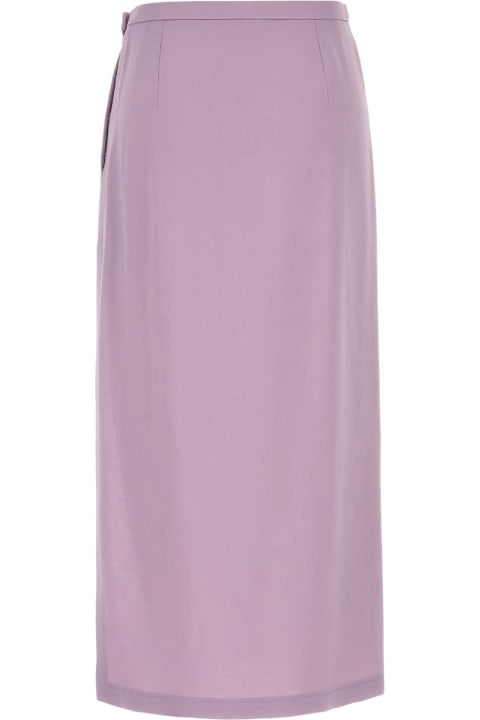 Fashion for Women Gucci Lilac Crepe Skirt