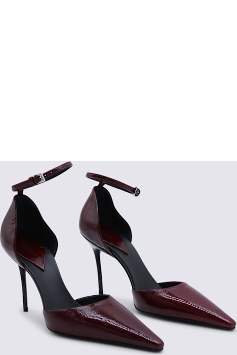 Alaia Bordeaux Leather D'orsay 90 Pumps