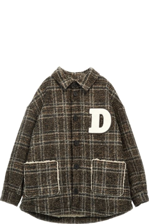 Douuod Coats & Jackets for Girls Douuod Fringed Logo Coat