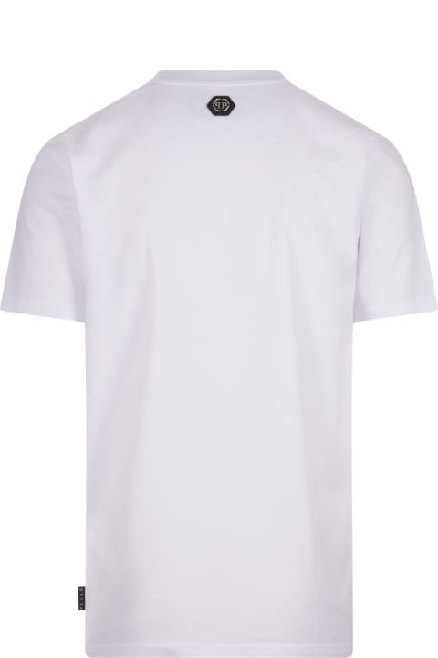 メンズ新着アイテム Philipp Plein White T-shirt With Crystals Philipp Plein Tm