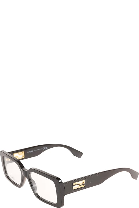 Fendi Square Frame Clear Lense Glasses | italist