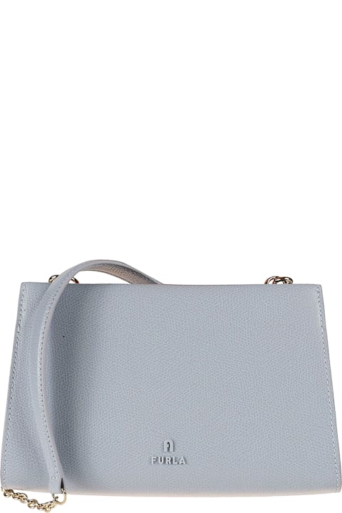 Furla for Men Furla Logo Embossed Shoulder Bag