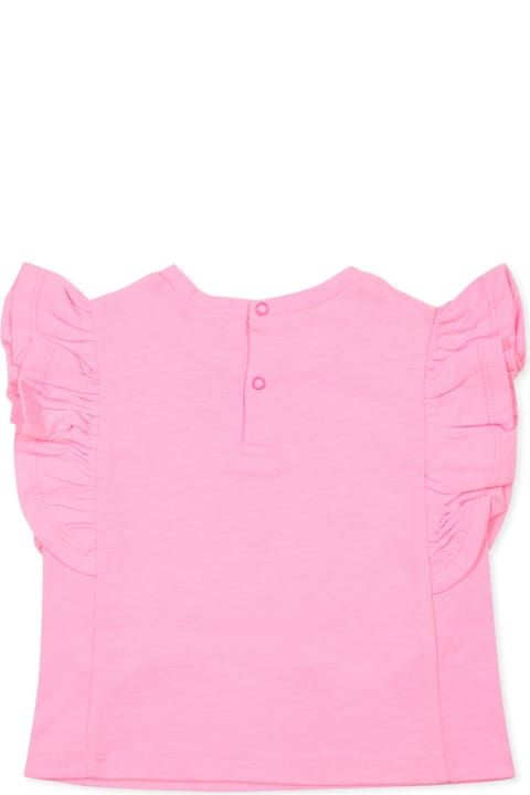 Billieblush Clothing for Baby Girls Billieblush Pink T-shirt For Baby Girl With Heart
