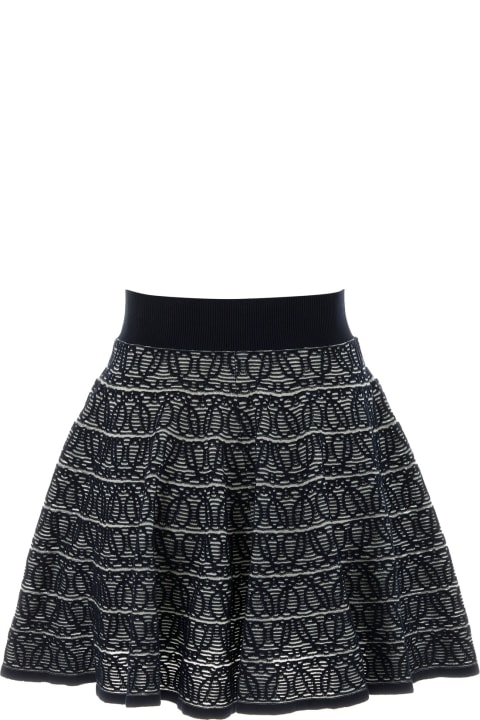 Fashion for Women Loewe Embroidered Cotton Blend Skirt