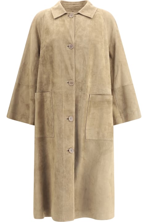 Salvatore Santoro Clothing for Women Salvatore Santoro Suede Coat