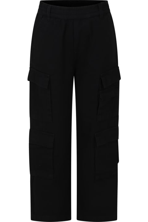 Bottoms for Boys Marc Jacobs Black Cargo Pants For Kids