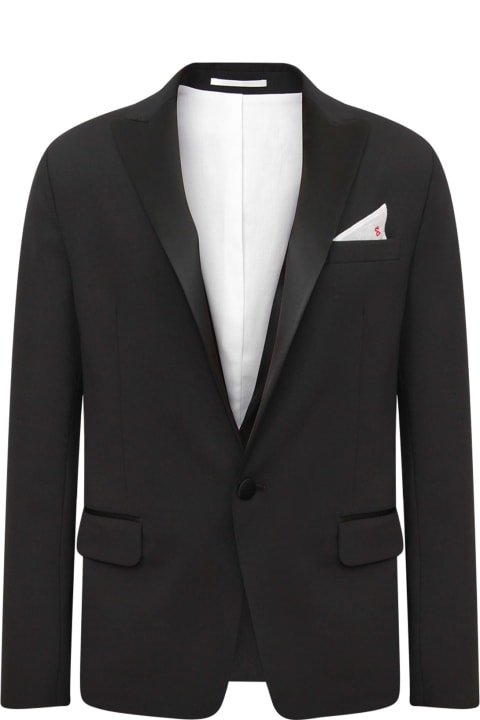 Dsquared2 for Boys Dsquared2 Black Jacket With White Henderkechief For Boy