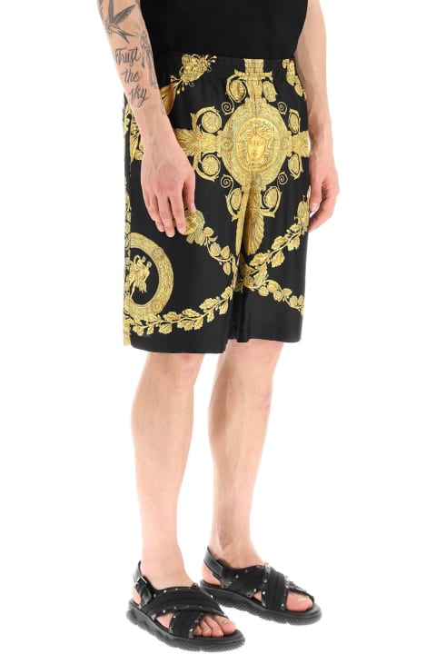 Pants for Men Versace Silk Shorts