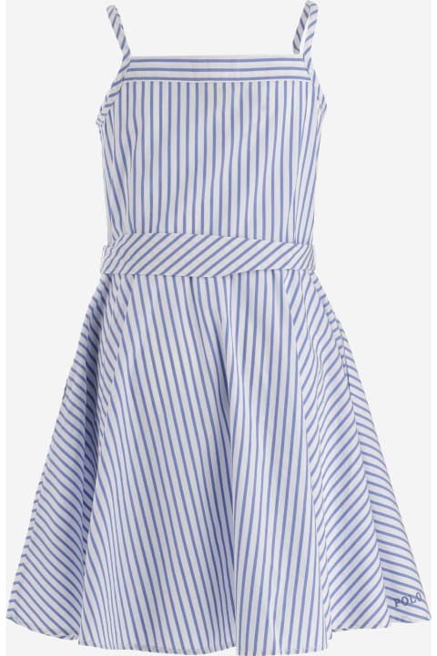 ガールズ Polo Ralph Laurenのワンピース＆ドレス Polo Ralph Lauren Striped Cotton Dress