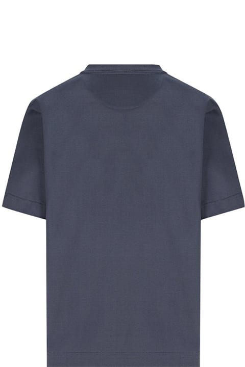 Fendi Topwear for Men Fendi Crest Embroidered Crewneck T-shirt
