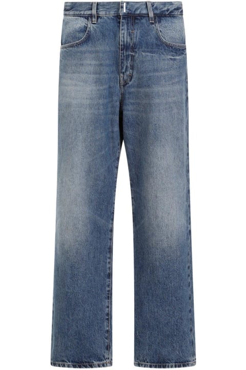 Givenchy Jeans for Men Givenchy Logo Plaque Straight-leg Jeans