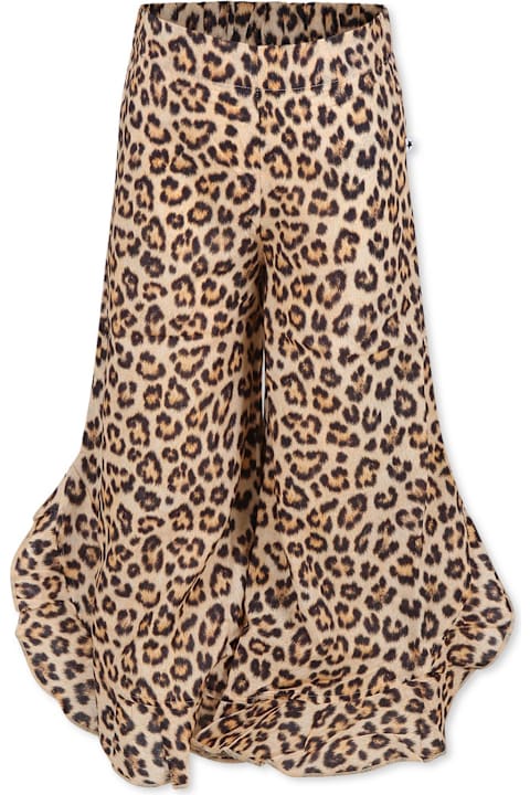 Homeware Molo Brown Top For Girl Spotted Print