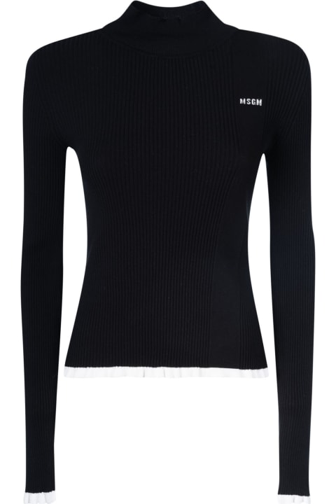 MSGM for Women MSGM Logo Ribbed Sweater