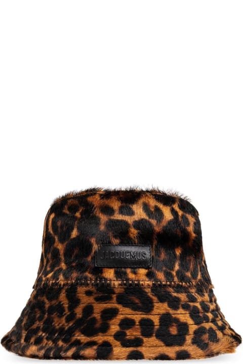Jacquemus Men Jacquemus Leopard Print Bucket Hat