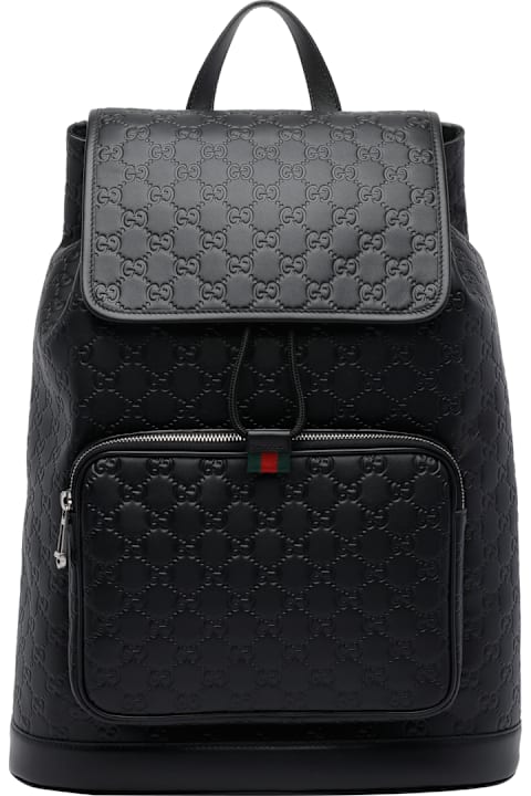 أدوات منزلية Gucci Medium Gg Emblem Backpack