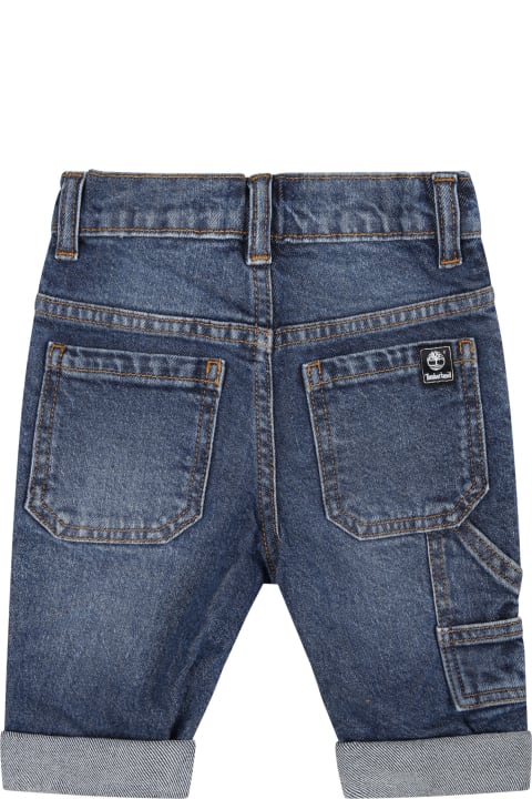 Bottoms for Baby Boys Timberland Denim Jeans For Baby Boy With Logo