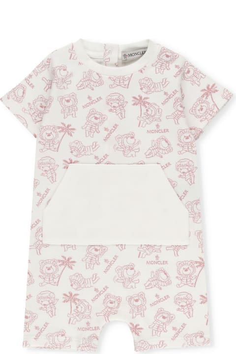Moncler for Baby Girls Moncler Cotton Onesie