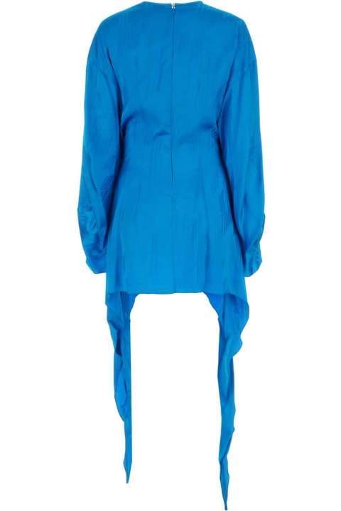 The Attico for Women The Attico Light-blue Satin Louie Dress
