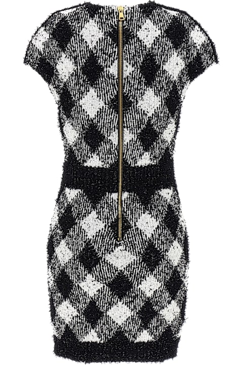 Balmain Dresses for Women Balmain Vichy Tweed Dress