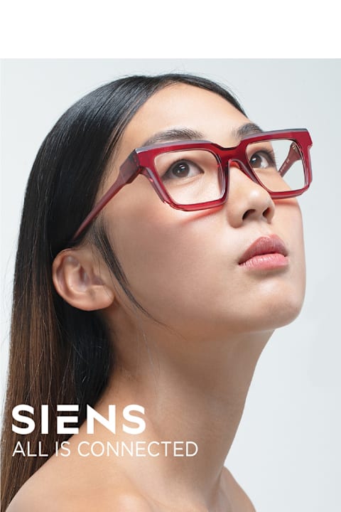 Siens Eyewear for Men Siens Creature 116 003 Bordeaux Trasparente Glasses