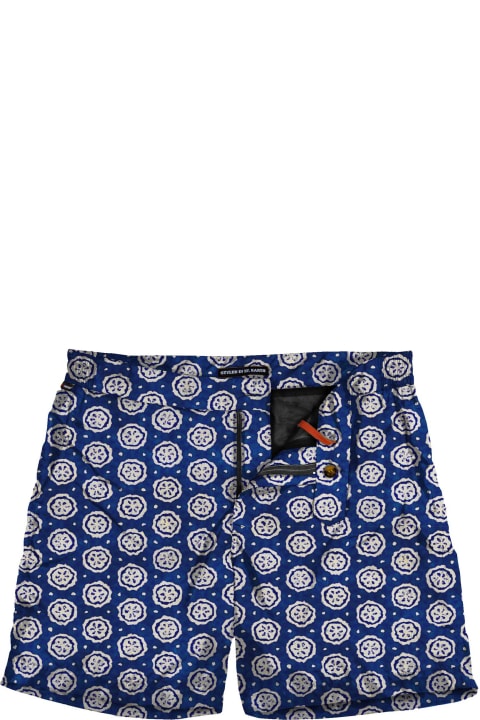 Homeware MC2 Saint Barth Short-length Man Swim Shorts With Dyed Print