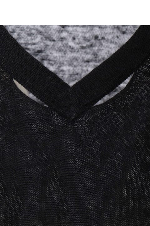 Kangra for Women Kangra Black Short-sleeved Sweater