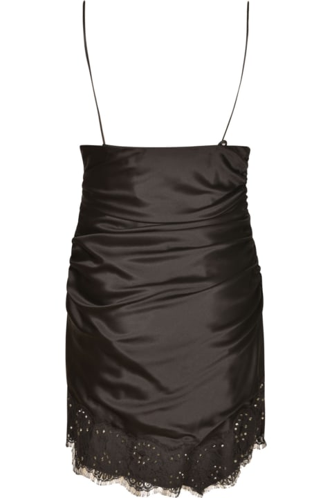 Fashion for Women Alessandra Rich Lace & Hotfix Mini Dress