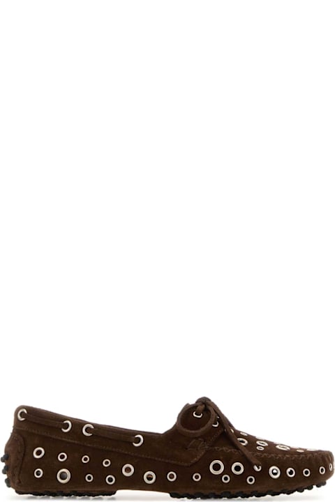 Gimaguas for Men Gimaguas Brown Suede Car Loafers