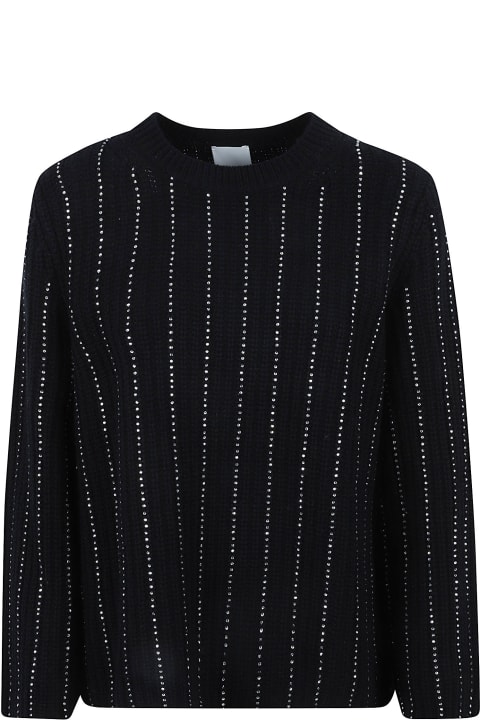 Allude for Men Allude Crystal Embellished Stripe Sweater