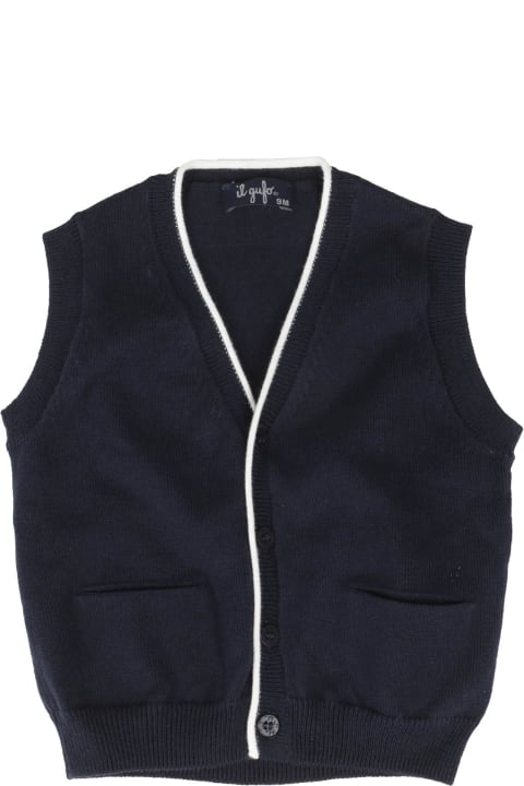 Il Gufo Coats & Jackets for Baby Boys Il Gufo Gilet Tricot