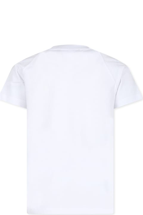 Balmain T-Shirts & Polo Shirts for Boys Balmain White T-shirt For Kids With Logo