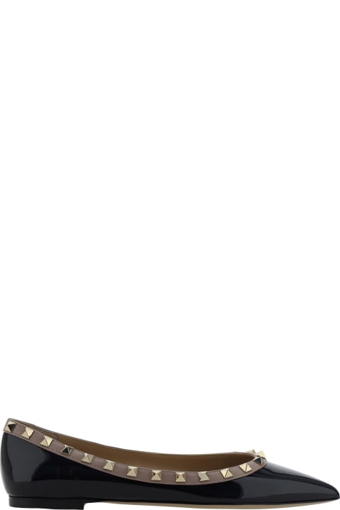 Flat Shoes for Women Valentino Garavani Rockstud Ballerinas