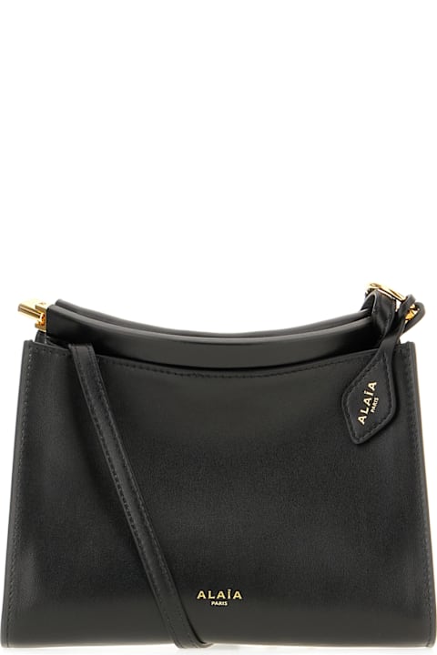 Alaia Bags for Women Alaia Black Leather Small Square Crossbody Bag