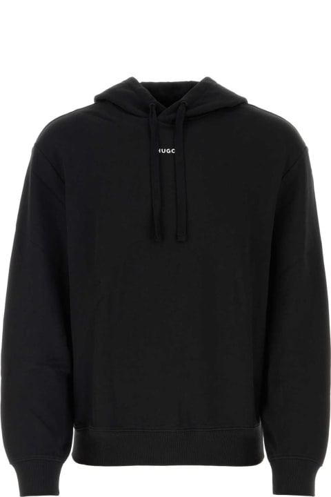 Fleeces & Tracksuits for Men Hugo Boss Black Cotton Sweatshirt