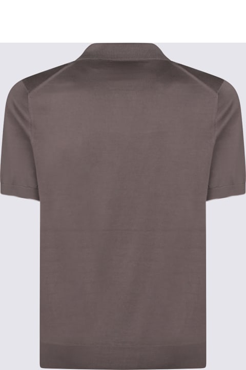 Homeware Brunello Cucinelli Brown Cotton Polo Shirt