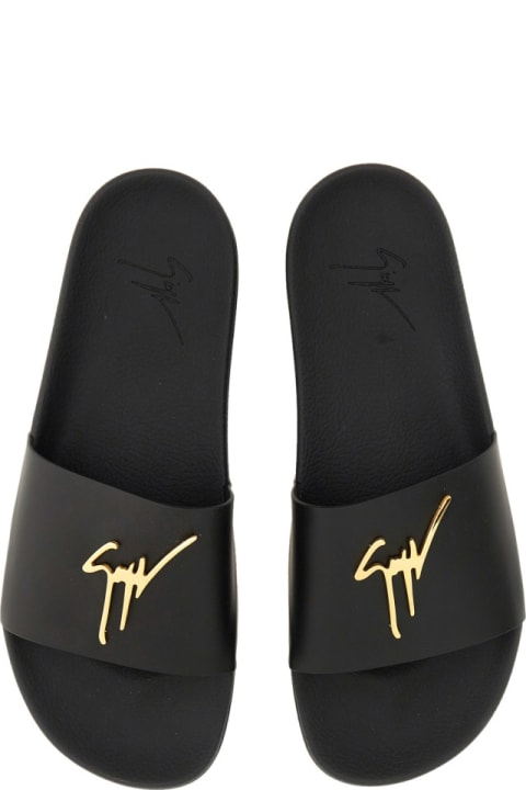 Giuseppe Zanotti Other Shoes for Men Giuseppe Zanotti Brett Slide Sandal With Logo