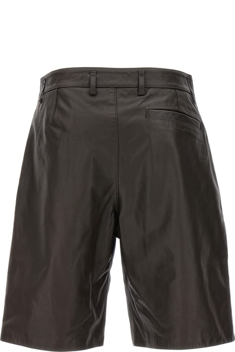 Lemaire Pants & Shorts for Women Lemaire Leather Bermuda Shorts