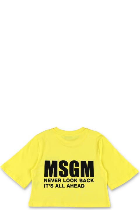 MSGM for Kids MSGM Logo Cropped T-shirt